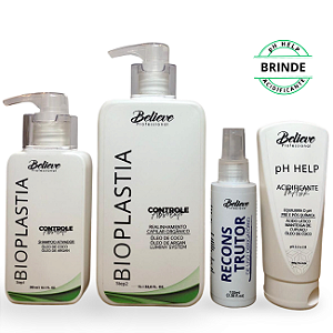Kit Progressiva Orgânica 1L + Reconstrutor de Uso Obrigatório + Acidificante pH Help 200ml de (Brinde)