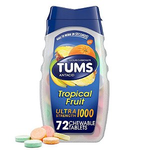 Tums - Pastilhas Antiacid Ultra Strength 1000 - 72 Tabletes