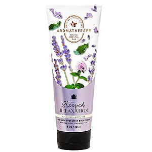 Bath & Body Works - Creme Hidratante Corporal Body Cream Aromaterapia Lavender Mint Tea