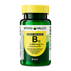 Spring Valley - Vitamina B12 1.000 mcg 60 Tablets