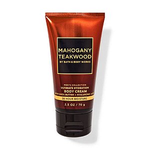 Bath & Body Works - Mini Creme Hidratante Corporal Body Cream Mahogany Teakwood