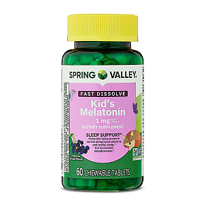 Melatonina Infantil 1mg Fast Dissolve - 60 tablets Spring Valley