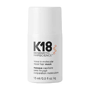 K18 Biomimetic Hairscience - Máscara Capilar Reparadora Leave-In Molecular Repair Hair Mask 15ml