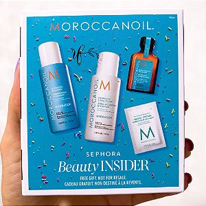 Moroccanoil - Kit Miniatura Shampoo, Condicionador, Óleo Capilar e Hidratante de Mãos