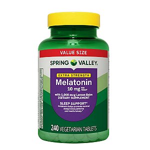 Melatonina 10mg - 240 Tablets Spring Valley