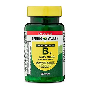 Vitamina B12 Spring Valley 1.000 mcg 300 Tablets
