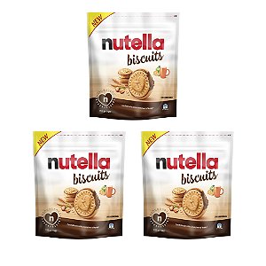Nutella Biscuits Hazelnut Spread With Cocoa Sandwich Cookies 193g - 3 Unidades