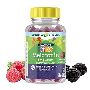 Melatonina Infantil 1mg - 60 Jelly Beans Spring Valley