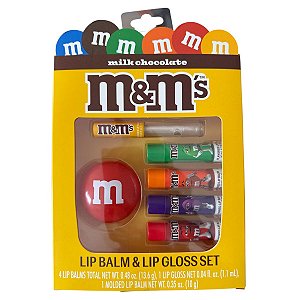 M&M - Kit Lip Balm Hidratante Labial e Gloss