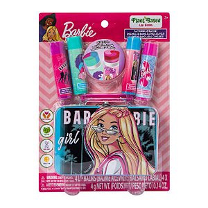 Barbie - Kit Lip Balm e Lata Colecionável