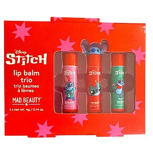 Disney Stitch - Kit Hidratante Labial Com 3 Lip Balms