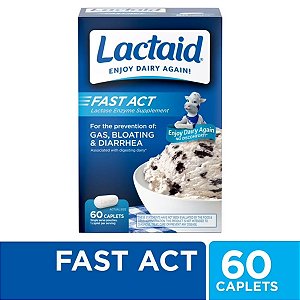 Lactaid Fast Act Lactose Enzima 60 Tabletes