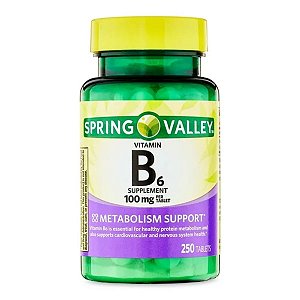 Spring Valley - Vitamina B6 100mg 250 Tabletes