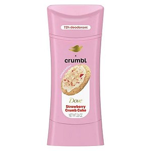 Dove - Desodorante Dove Crumbl Strawberry Crumb Cake Sem Alumínio