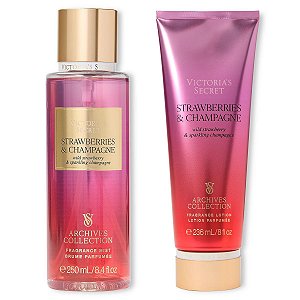 Victoria's Secret - Kit  Body Splash Strawberries & Champagne - Archives Collection