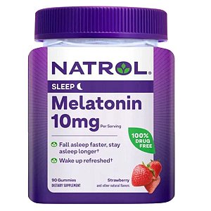 Melatonina 10mg - Natrol 90 Gummies Morango