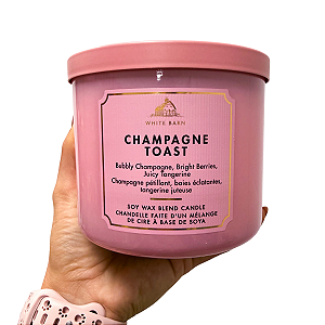 Bath Body & Works - Vela Aromática 3 Pavios Champagne Toast