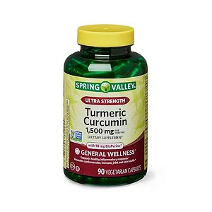 Spring Valley - Vitamina Turmeric Curcumin 1.500mg 90 Vegetarian Capsules