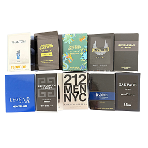 Kit Amostras Flaconetes Perfumes Importados - 10 Mais Vendidos Masculinos