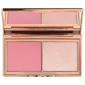 Charlotte Tilbury - Mini Paleta de Blush e Iluminador Hollywood Blush & Glow Palette