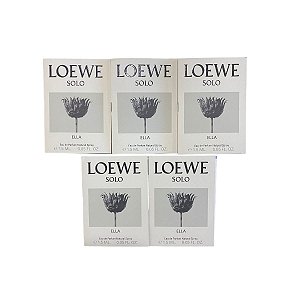 Kit Amostras Flaconetes Perfumes Importados Feminino Solo Ella Loewe Edp - 5 Unidades