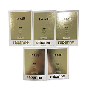 Kit Amostras Flaconetes Perfumes Importados Feminino Fame Intense - 5 Unidades