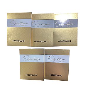 Kit Amostras Flaconetes Perfumes Importados Feminino Signature Absolue Montblanc Edp - 5 Unidades
