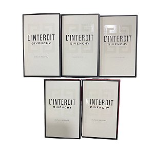 Kit Amostras Flaconetes Perfumes Importados Feminino L'Interdit Edp - 5 Unidades