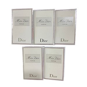 Kit Amostras Flaconetes Perfumes Importados Feminino Miss Dior Parfum - 5 Unidades