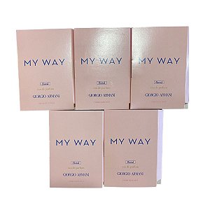 Kit Amostras Flaconetes Perfumes Importados Feminino My Way Floral Edp - 5 Unidades
