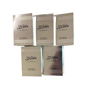 Kit Amostras Flaconetes Perfumes Importados Masculino Le Male Jean Paul Gaultier - 5 Unidades