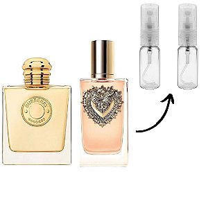 Kit Decant - Perfume Burberry - Goddess Feminino Edp + Perfume Dolce & Gabbana - Devotion Feminino Edp