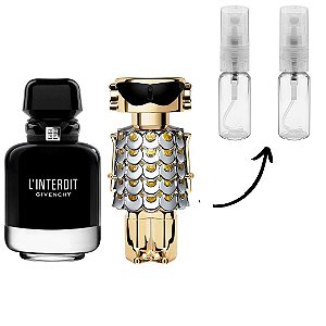 Kit Decant - Perfume Givenchy L'Interdit Feminino Edp Intense + Perfume Paco Rabanne Fame Feminino Edp