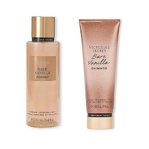Victoria's Secret - Kit Bare Vanilla Shimmer Body Splash + Hidratante Shimmer