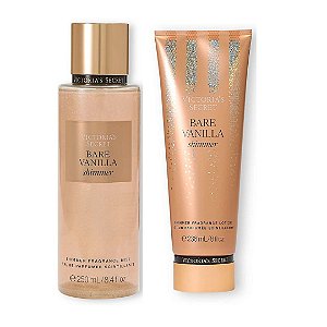 Victoria's Secret - Kit Bare Vanilla Shimmer Body Splash + Hidratante Shimmer