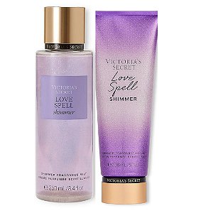 Victoria's Secret - Kit Love Spell Shimmer Body Splash + Hidratante Shimmer
