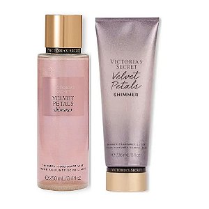 Victoria's Secret - Kit Velvet Petals Shimmer Body Splash + Hidratante Shimmer