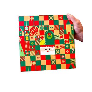 Caixa para Presente Média Natal