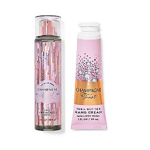 Kit Bath & Body Works Body Splash Champagne Toast + Hidratante Para As Mãos Champagne Toast