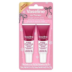 Vaseline Holiday Limited Edition - Kit Hidratante Labial Lip Therapy Bisnaga Sugar Plum Pink