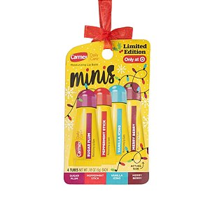Carmex Lip Balm Minis Limited Edition - Kit Mini 4 Unidades - Hidratante Labial