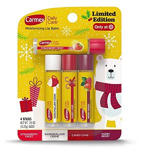 Carmex Lip Balm Bastão Sabores Edição Limitada - Kit 4 Unid