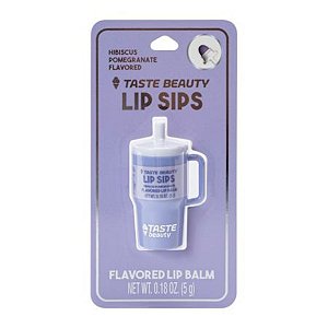 Taste Beauty Lip Sips - Lip Balm Hibiscus Pomegranate Flavored