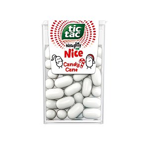Balas Tic Tac Naughty or Nice Candy Cane Mints