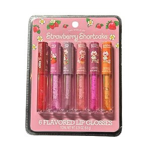 The World Of Strawberry Shortcake - Kit Lip Gloss Moranguinho 6 Unidades