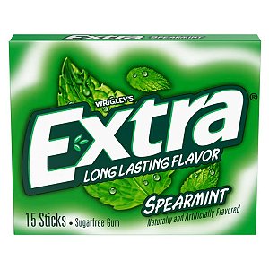 Extra Gum - Chiclete De Hortelã Sem Açúcar Spearmint Goma de Mascar