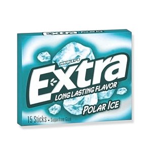 Extra Gum - Chiclete De Menta Sem Açúcar Polar Ice Goma de Mascar