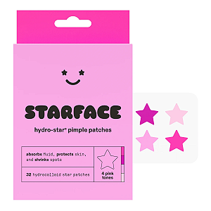 Starface - Adesivos Rosa Para Acne Hydro Star Pink Pimple Patches - 32 unidades - Edição Limitada