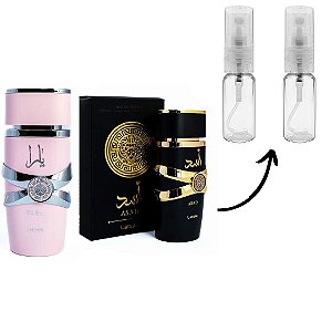 Kit Decant - Perfume Árabe Yara Feminino Edp + Perfume Lattafa - Asad Masculino Edp