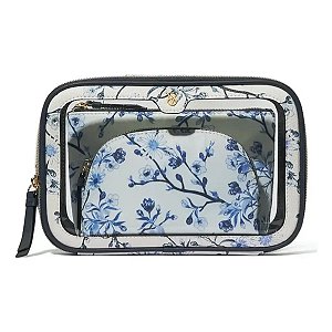 Victoria's Secret - Kit Necessaire Azul Florido 3 Peças